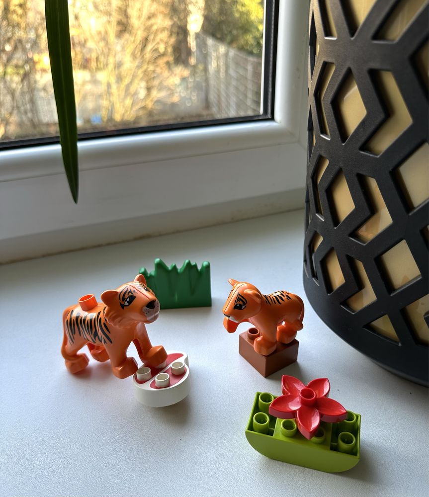 Klocki Lego duplo Tygrysy mięso krzew budowlane