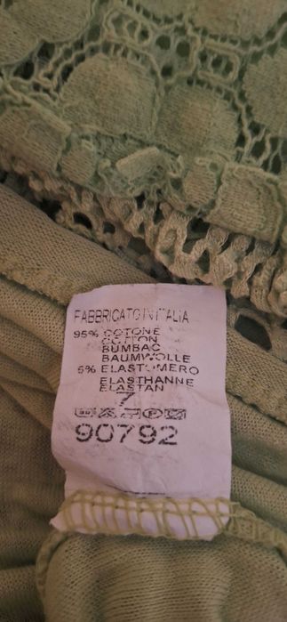 Bluzka z koronki jasna zieleń roz. L/XL