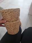 Ikea doniczka Fridfull rattan wiklina