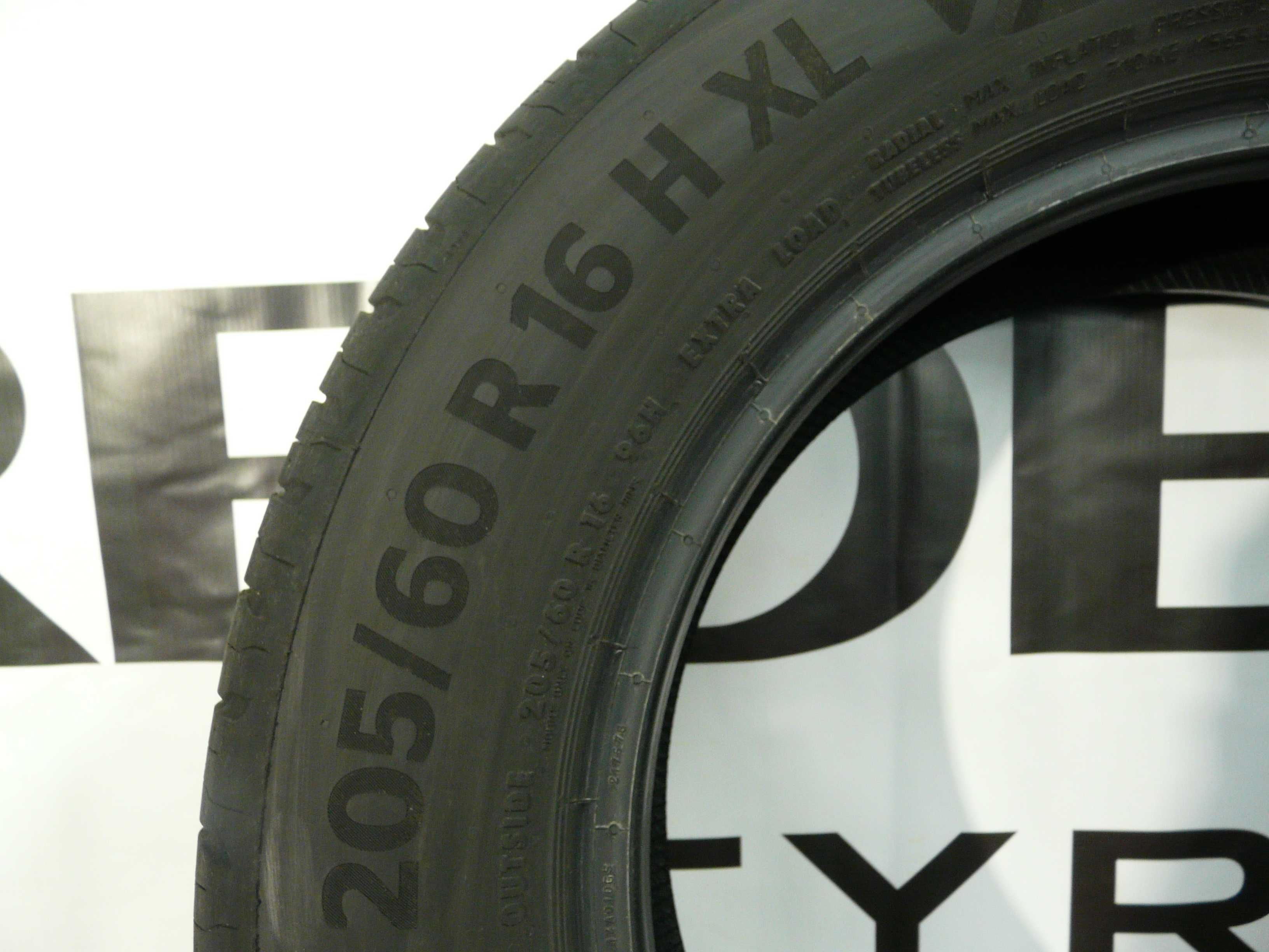 Opony letnie x4 205/60R16 Continental Demontaż #H007