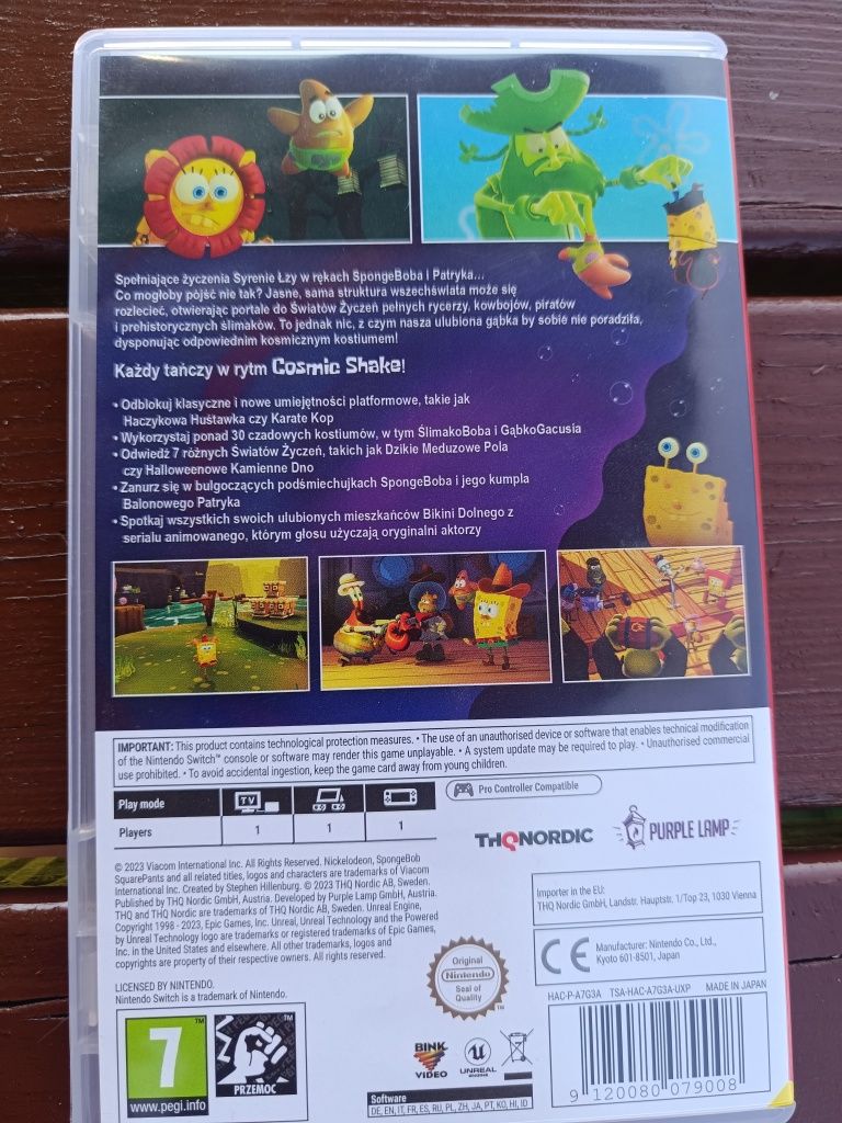 Gra Nintendo swoich SpongeBob