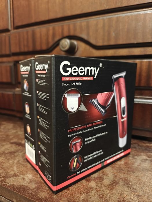 Професійний Тример Geemy GM-6046 (Для Волосся та Бороди) — Бездротовий