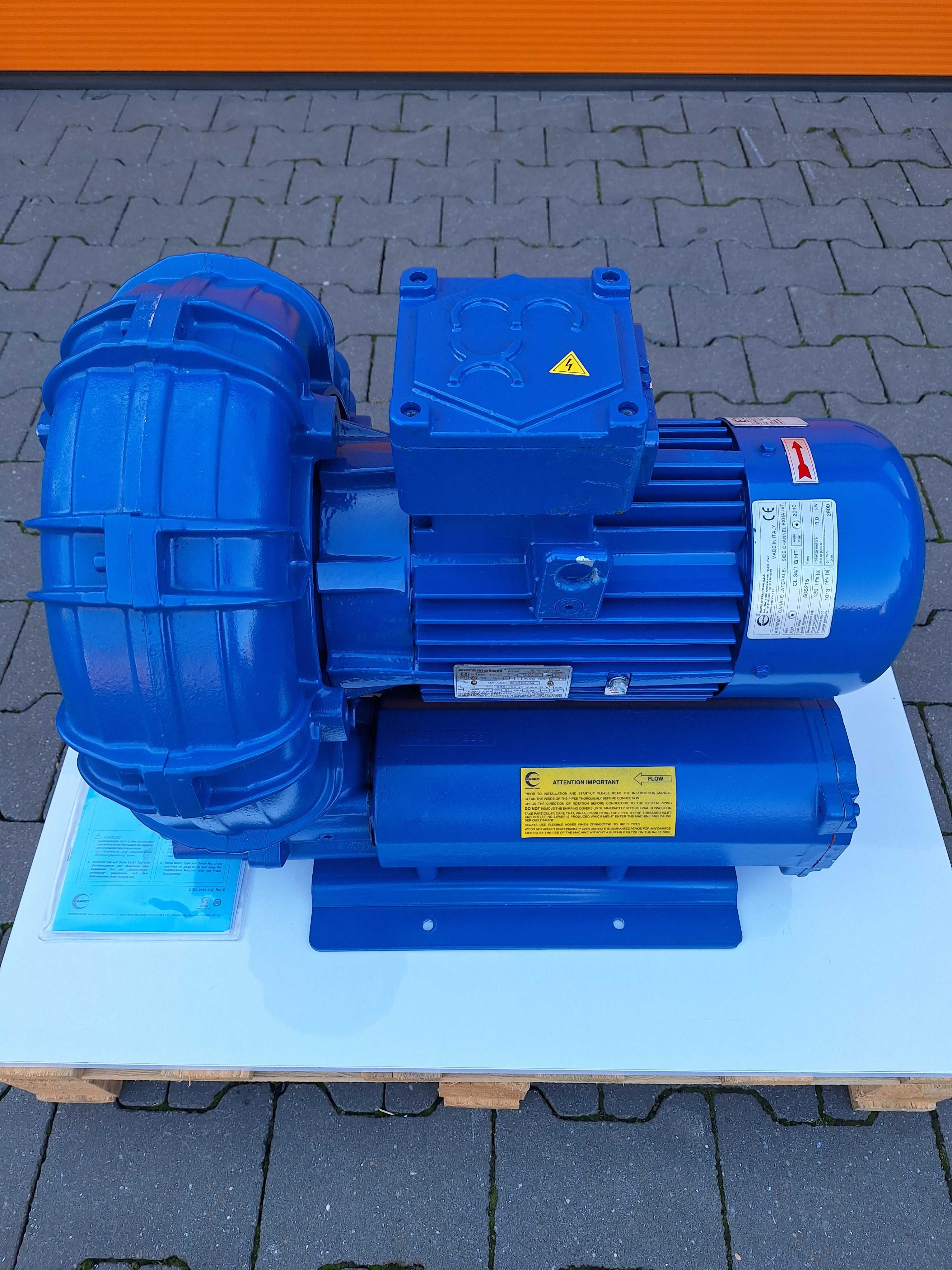 Wentylator Bocznokanałowy Pompa Próżniowa Turbina Ex Atex NOWY