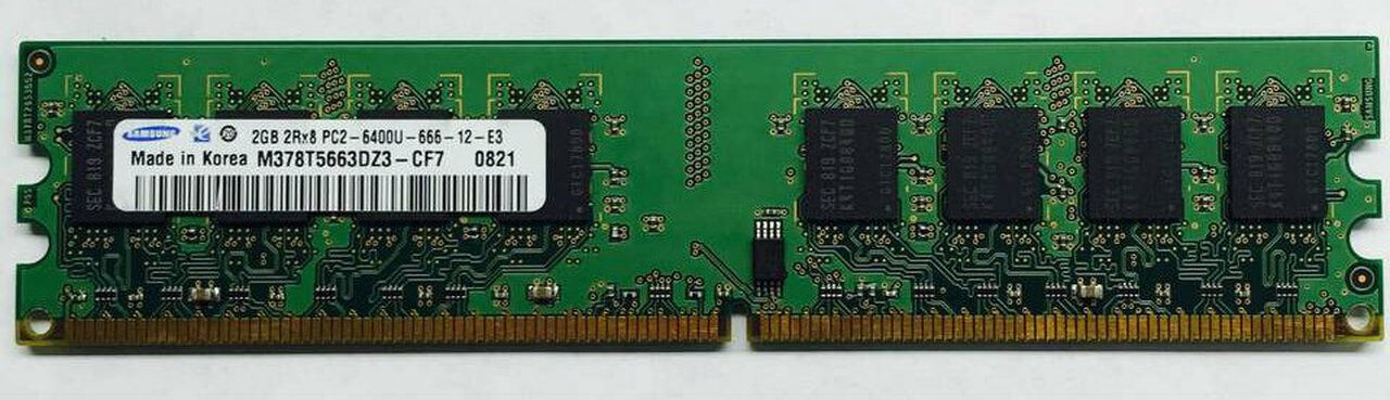 ‼️ память к ПК Samsung M378T5663DZ3-CE6 2Gb DDR2 PC2-6400 800MHz