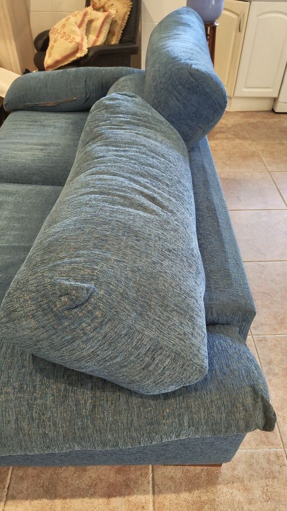 Sofá cama azul (2 metros)