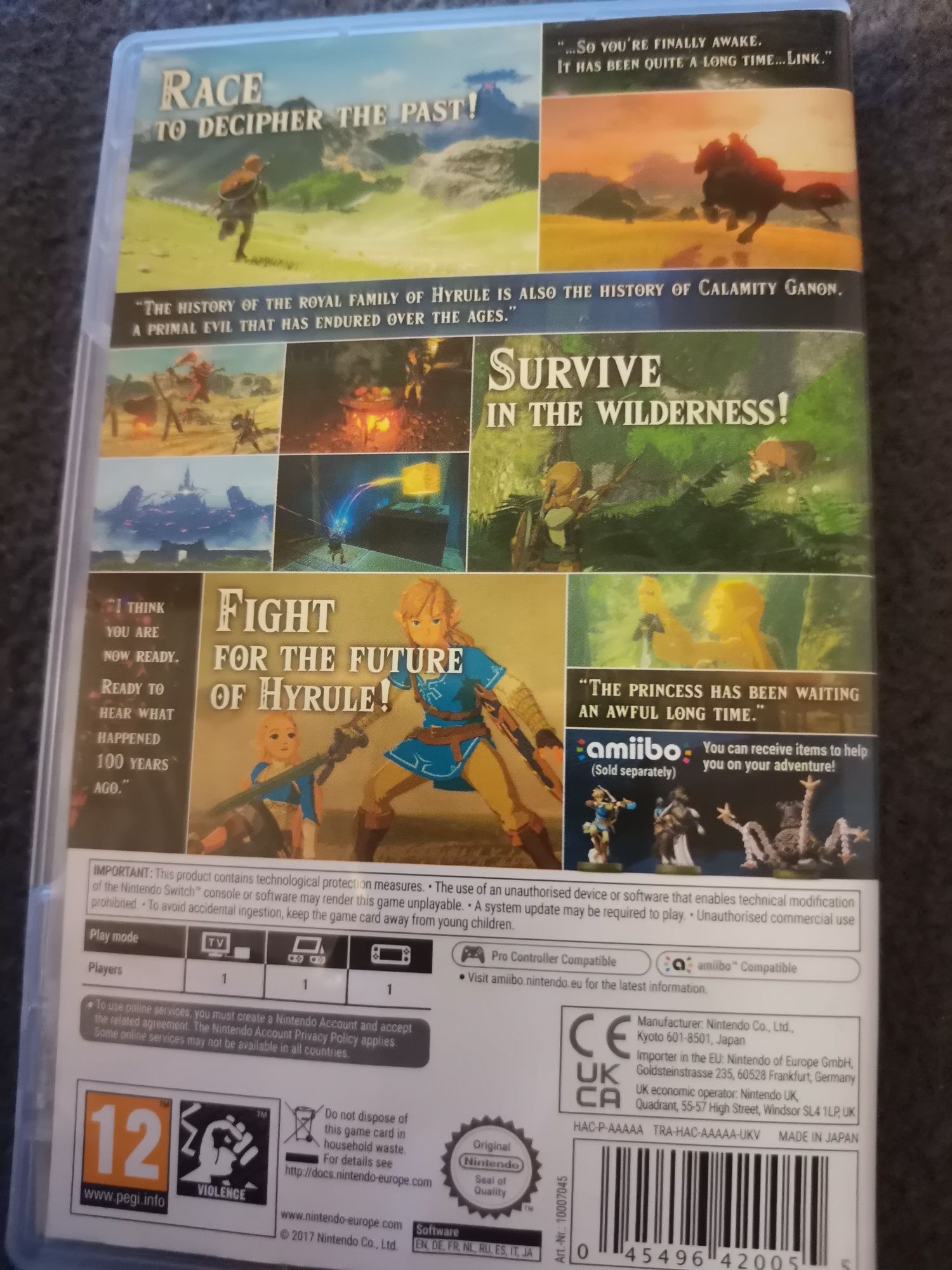 the legend of Zelda Breath of the wild Nintendo Switch