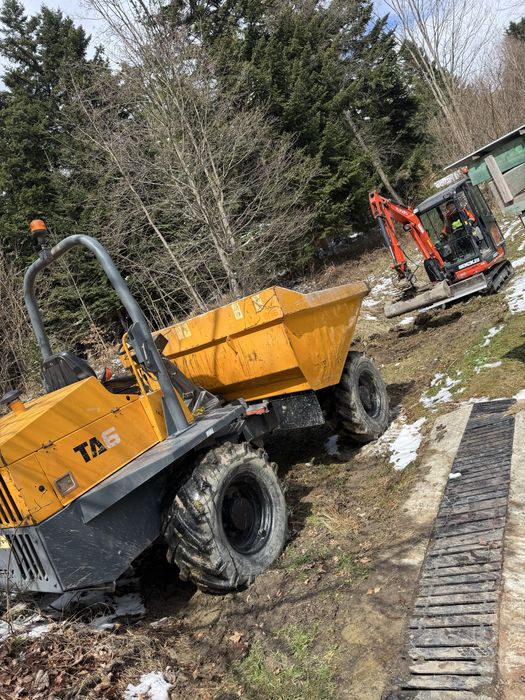 Wynajem koparek, roboty ziemne, budowa dróg, wyburzenia