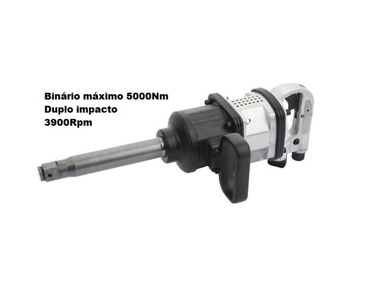 Máquina pneumática de impacto quadra de 1" 5000Nm