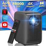 Projektor iZEEKER iPL610 WiFi Bluetooth 18000 LM 4K NETFLIX YouTube