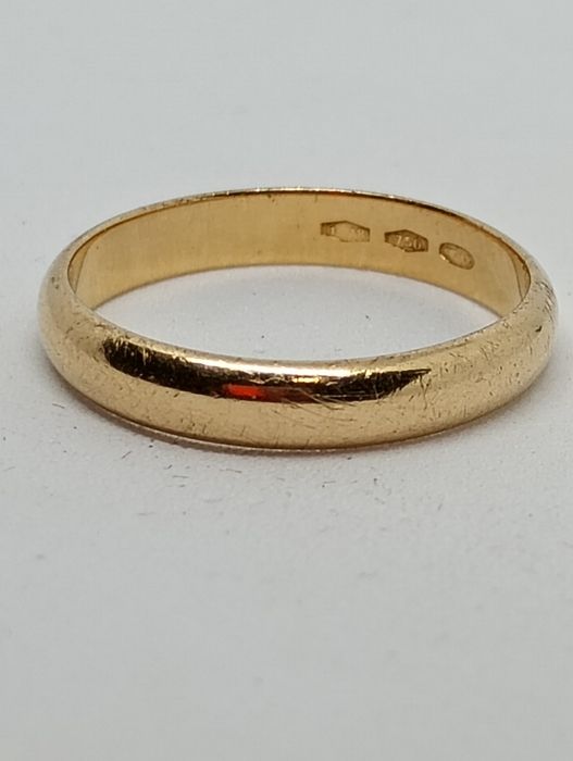 Złota obrączka 750 18K 3,4g r.17 Komis Madej Tarnów