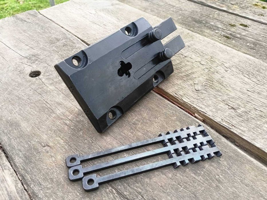 Фрезерований гаражний, рейковий сталевий замок. Вороніння.