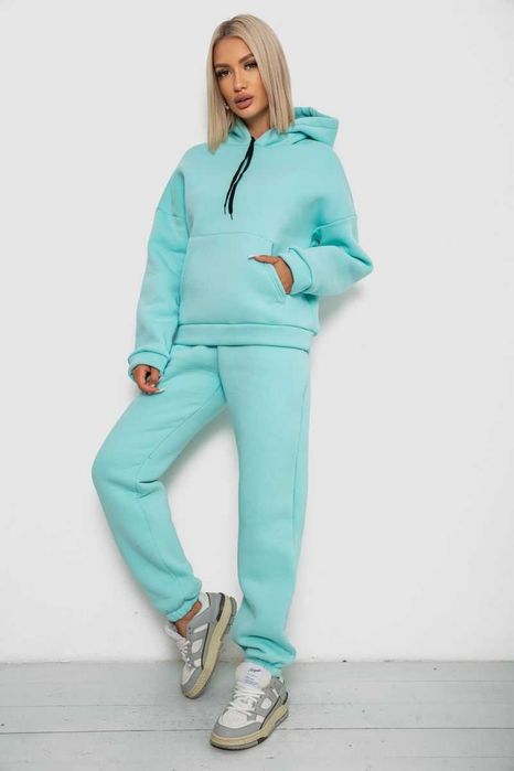 Костюм на флісі,колір темно-бузковий,м'ятний та джинс"Ager"