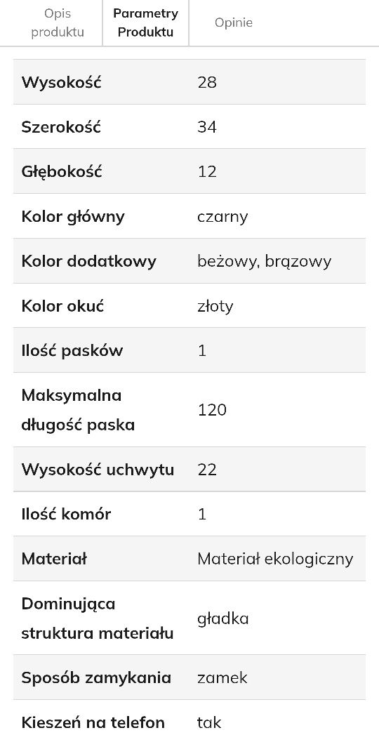 Nowa mała torba shopper podróżna EGO ekoskóra