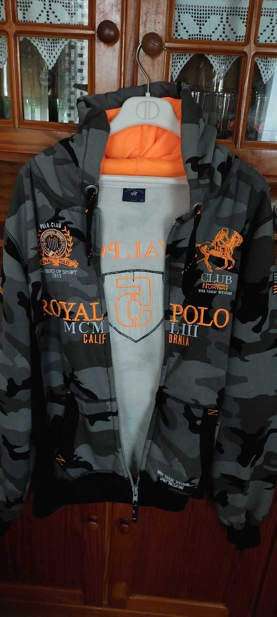 casaco com capuz, marca royal polo