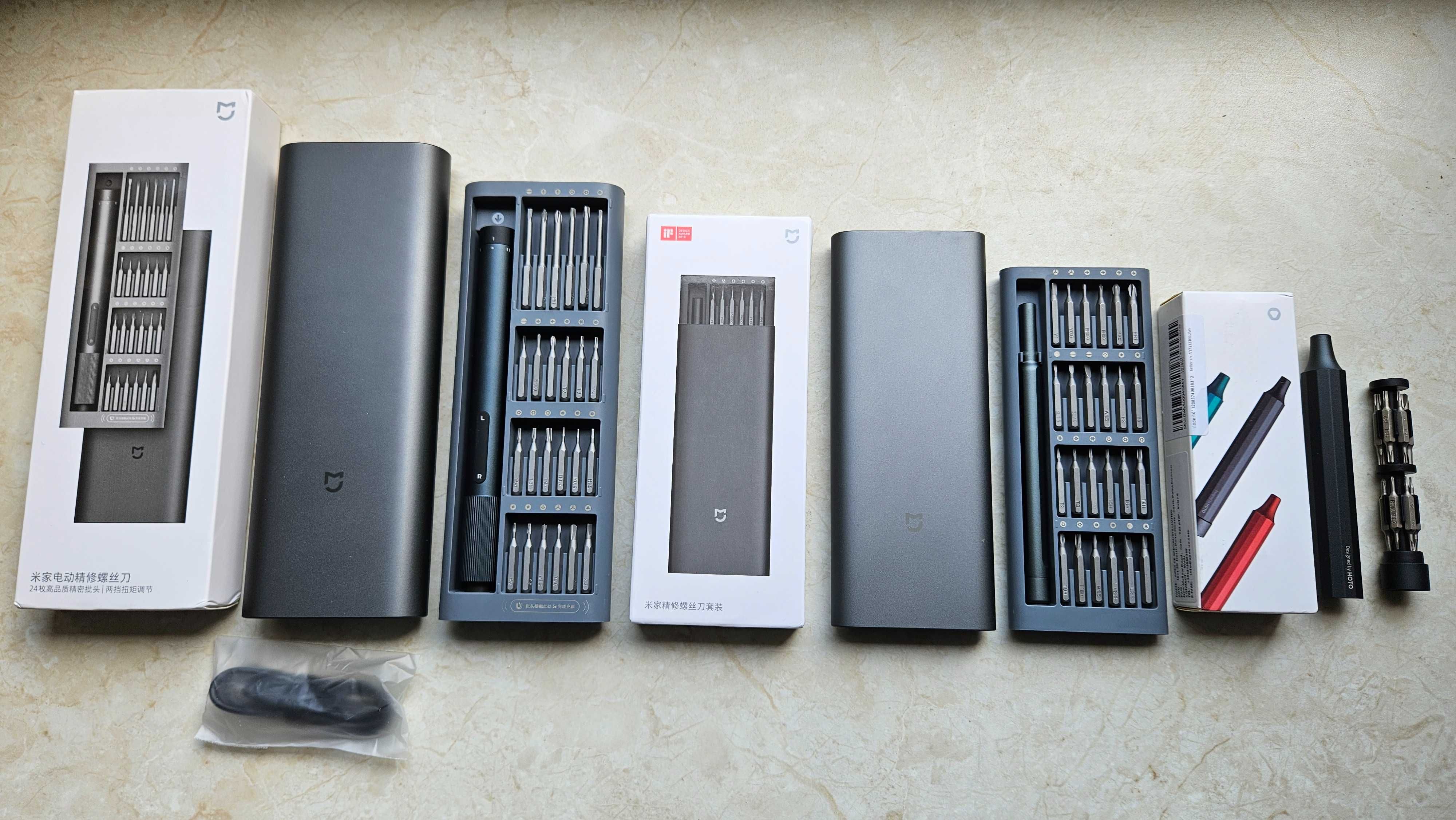 Викрутка Xiaomi Mijia та HOTO 24 в 1 (ручні та електро)