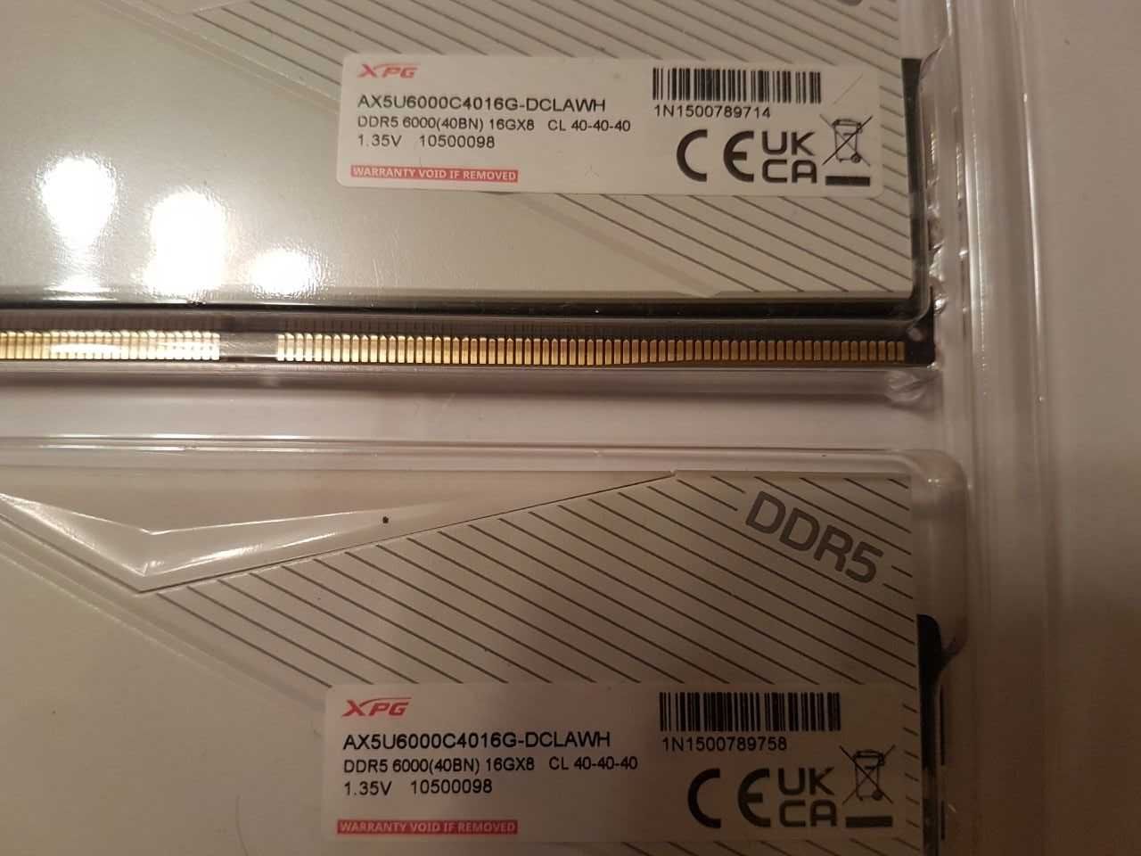 Пам'ять ADATA DDR5 32GB (2x16GB) 6000MHz CL40 XPG Lancer White