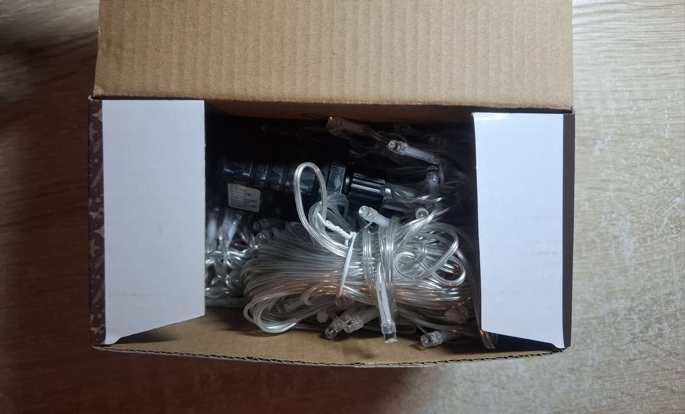 Lampki choinkowe 150 LED sople ciepłe