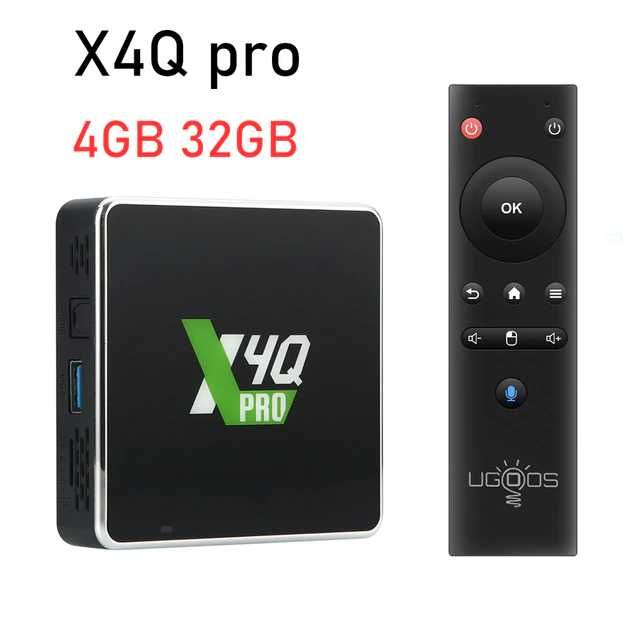 UGOOS X4Q  Pro 4/32  Смарт ТВ бокс ТВ-приставка Smart TV box media
