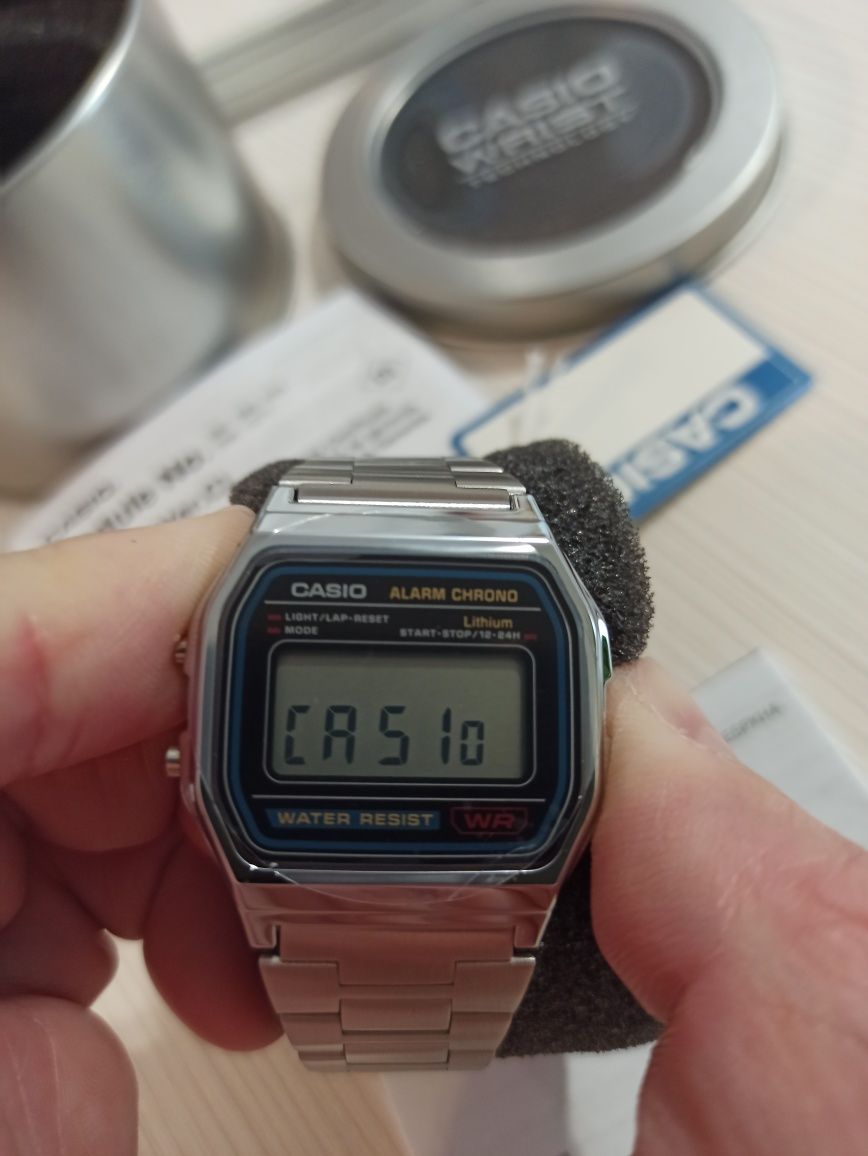 Часы Casio А158WA-1DF. ОРИГИНАЛ! Винтаж. Годинник касіо. Касио. Новое
