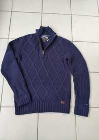 Sweter Tommy Hilfiger warkocz golf old money r. M