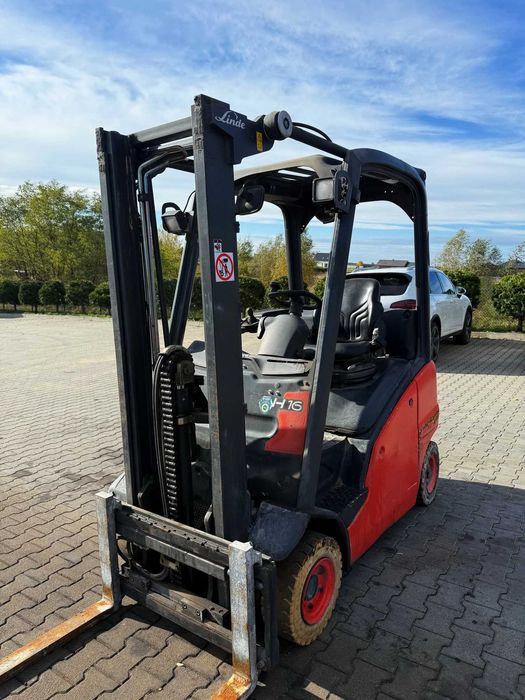 wózek widłowy LINDE H16T LPG 3.15m 1.6T wolny skok wideł przesuw 2011r