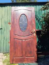 Drzwi wejściowe drewno jesionowe
