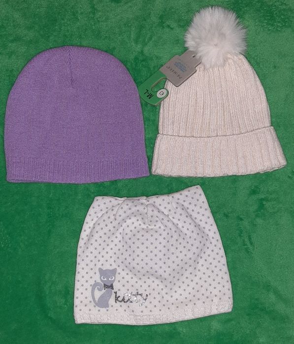 Продам деми осенняя шапка Agbo, шляпа, панама, перчатки мех, 3-5 лет