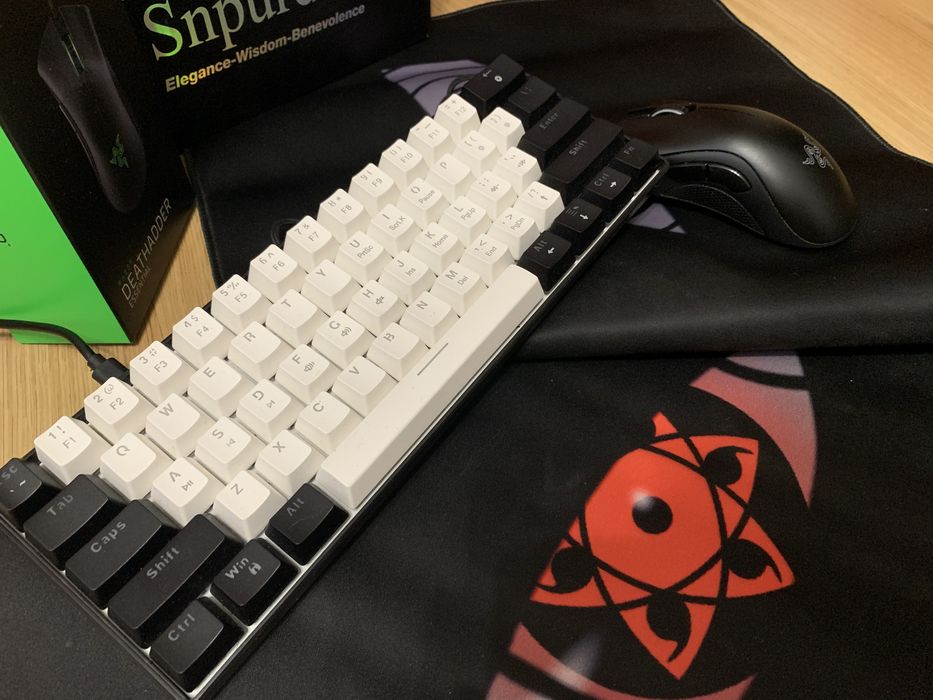 Ігровий кастомний комплект Мишка Razer+механічна клавіатура+коврик