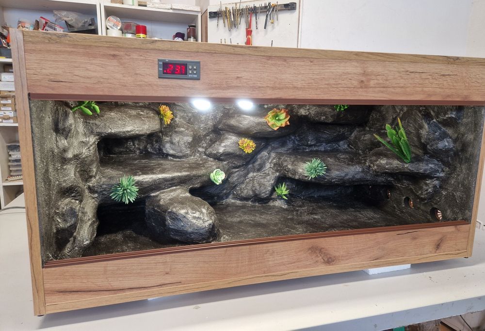 Terrarium dla gekona agamy dostępne od ręki 3 lata gwarancji fv nowe
