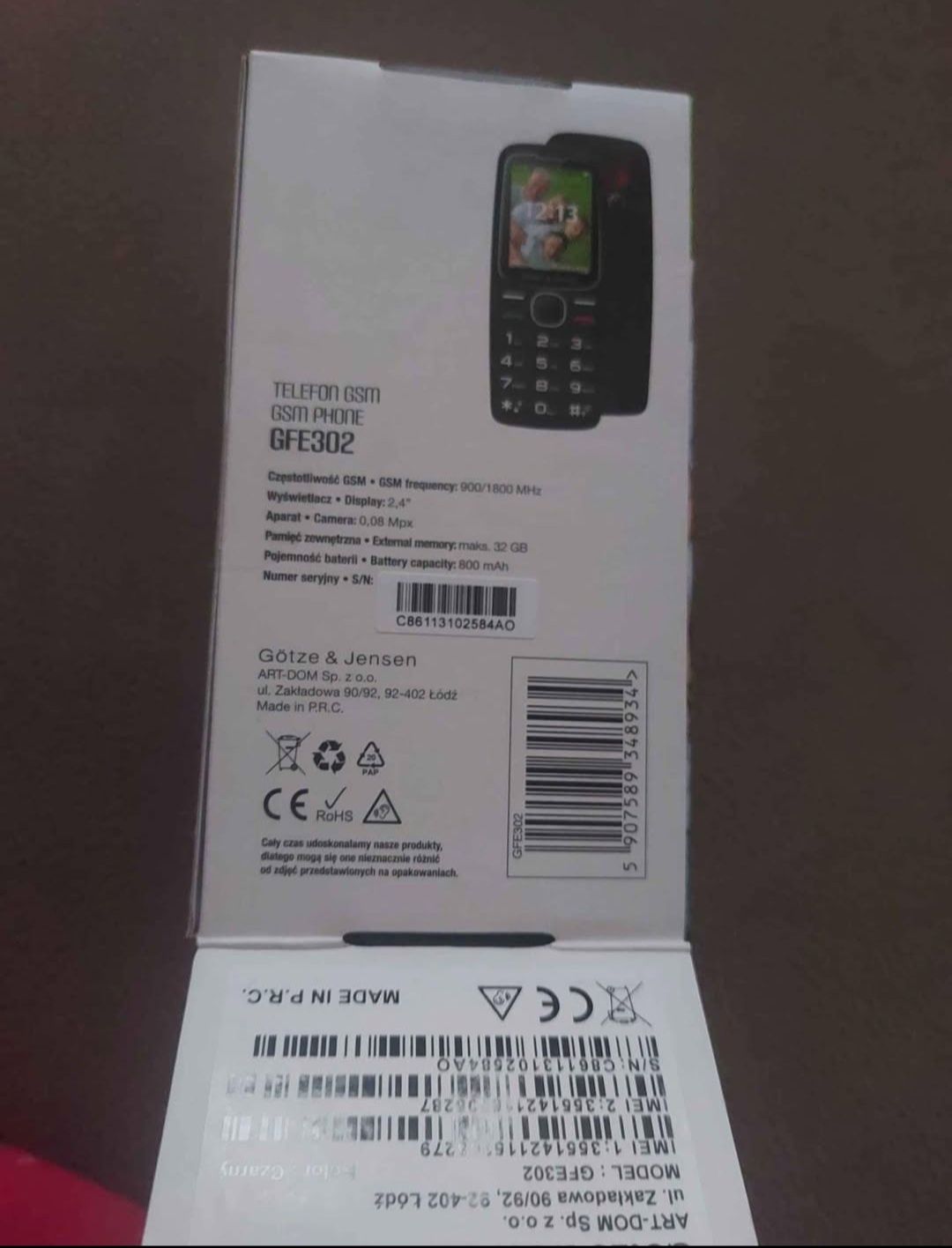 Telefon dla seniora NOWY