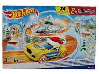 NOWY Hot Wheels Kalendarz adwentowy 2024 - 8 samochodów 16 akcesoriów