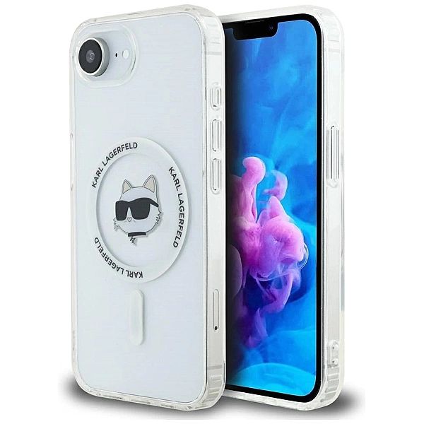 Etui Karl Lagerfeld IML Metal Choupette Head MagSafe na iPhone 16e - b