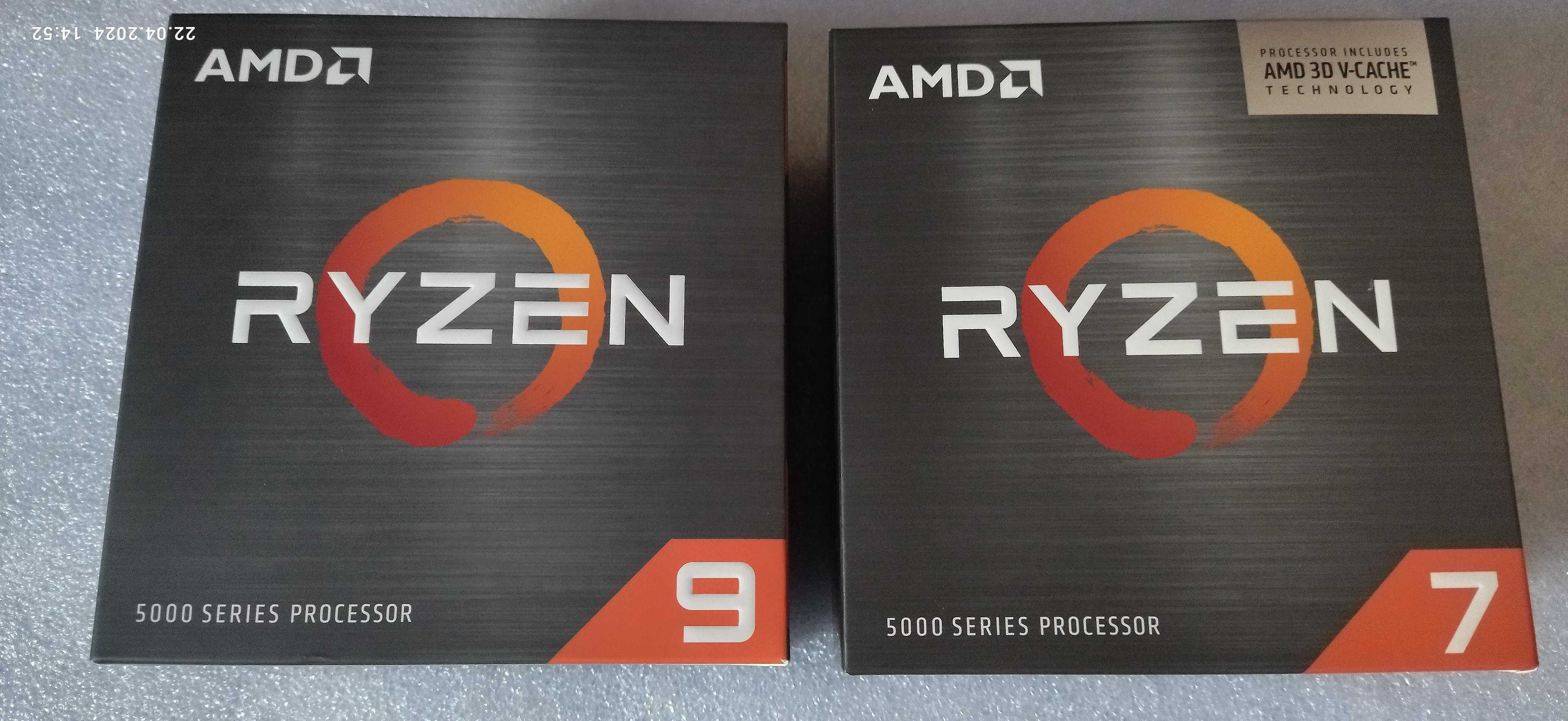 AMD Ryzen 9 5900X (Box), AMD Ryzen 7 5800X3D (Box, остат. укр. гарант)