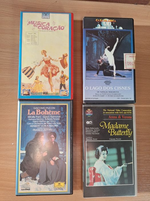 Cassetes novas de filmes clássicos e modernos muito importantes para c