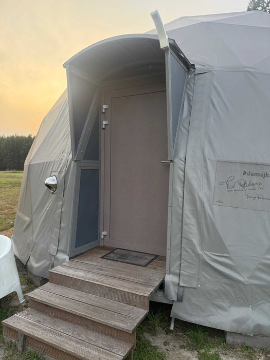 Glamping marki Polidomes kopuła mieszkalna namiot sferyczny Luksusowy