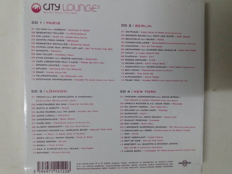 City Lounge 2, CD quádruplo