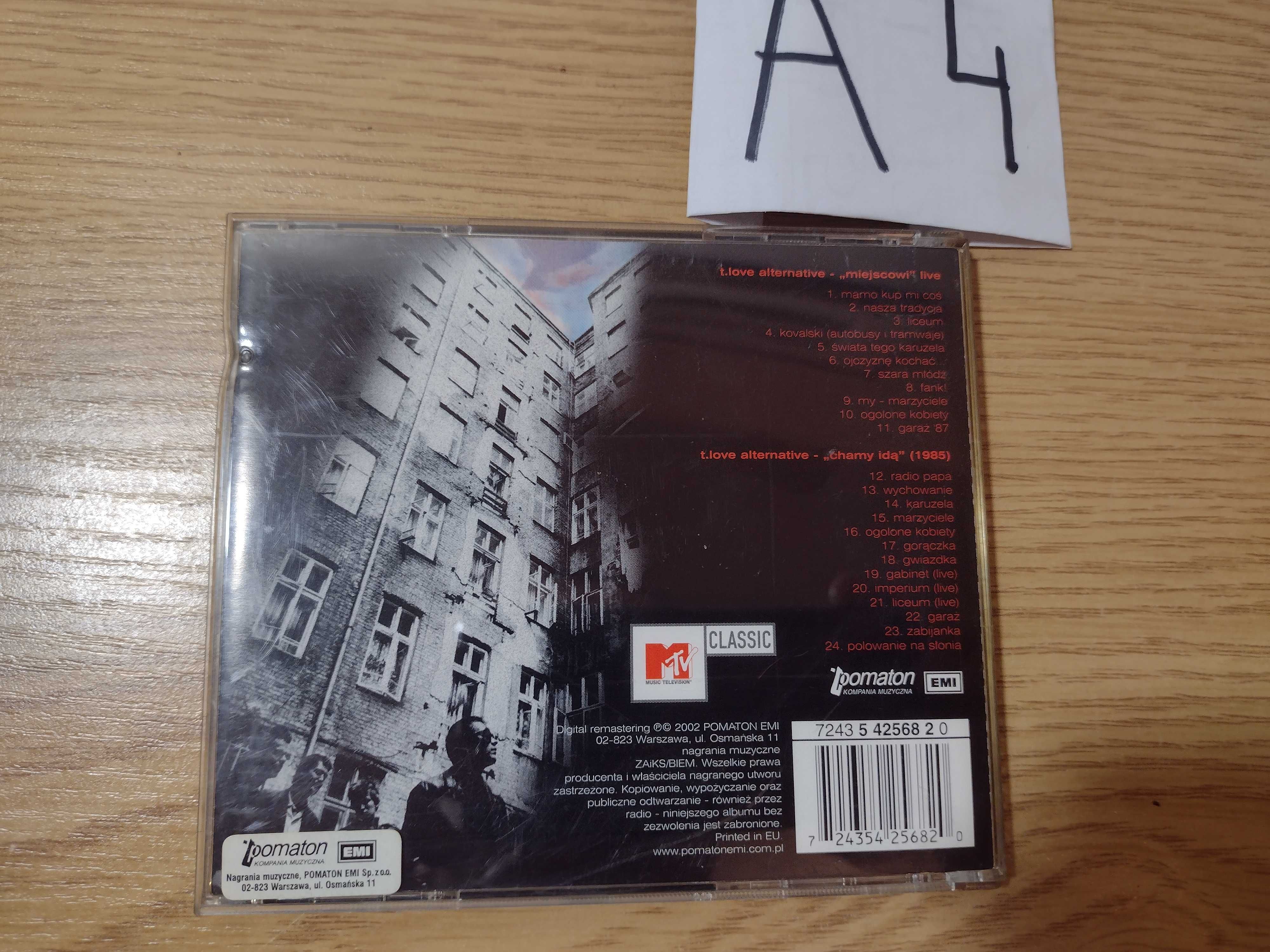 CD t.love alternative miejscowi live + chamy idą (1985)