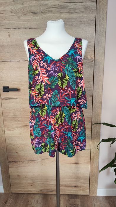 Letni krótki kombinezon hawajski tropikalny bez rękawów Coalition S