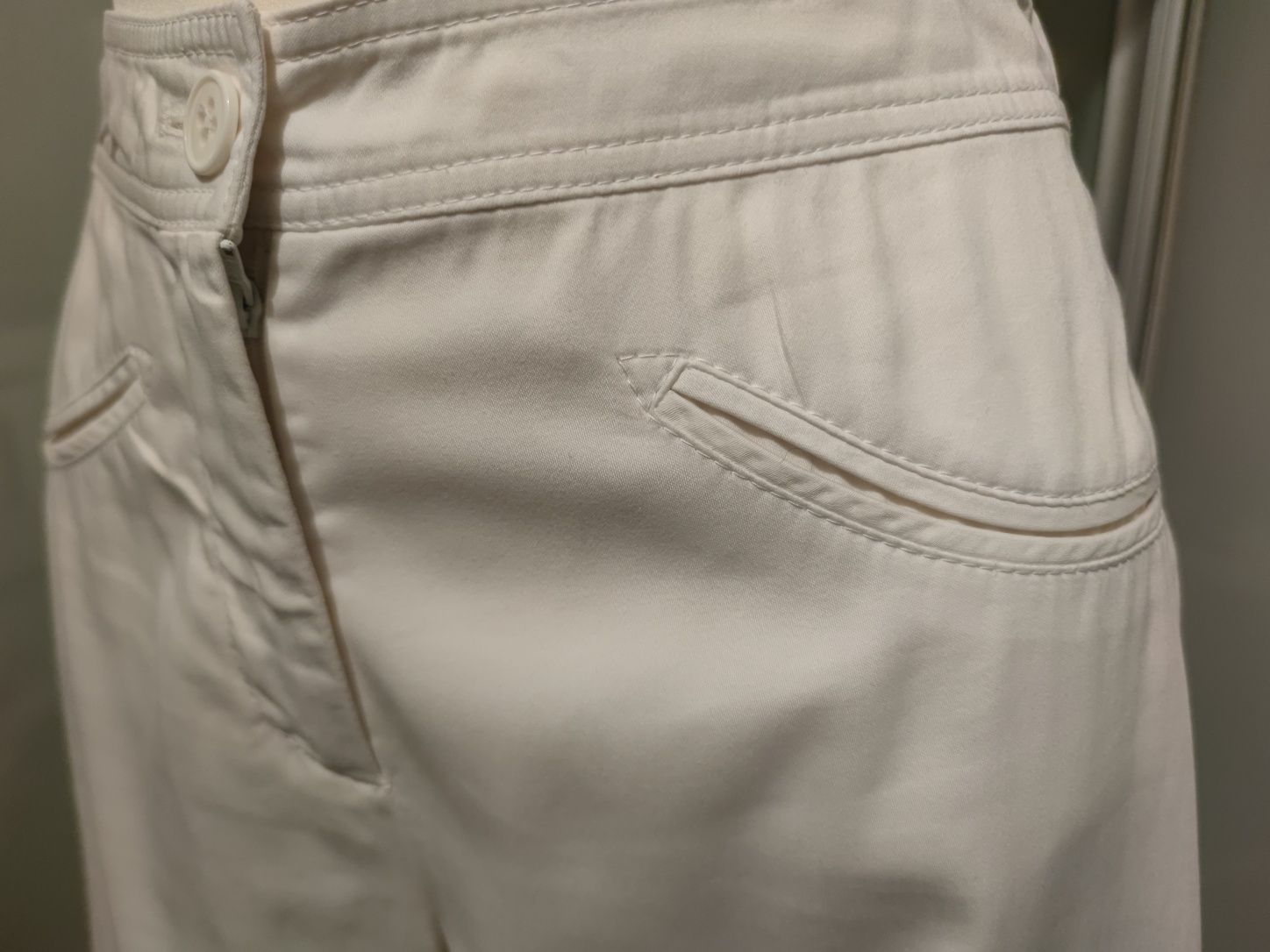 Spodnie Deni Cler białe 36