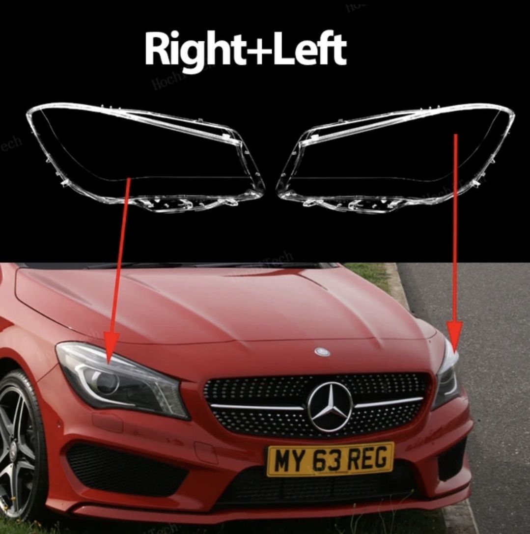 Vidro capa lente farol ótica mercedes CLA W177 C177 W117