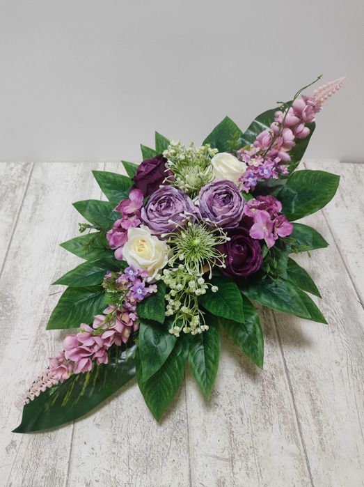 Stroik na cmentarz, kompozycja na grób, płytę 85 cm