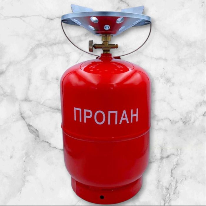 Газовий Балон 12л пропан + Пальник газовий туристичний примус