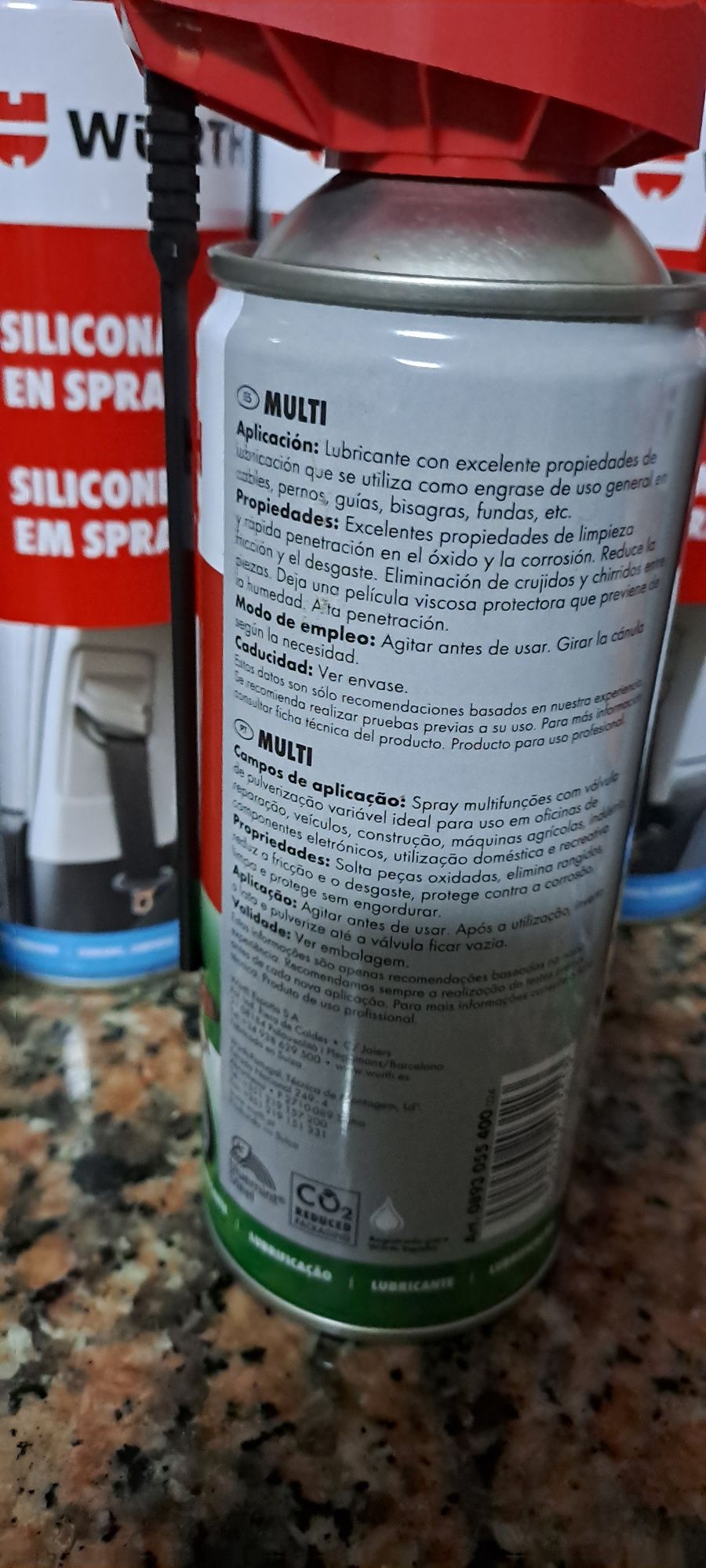 Silicone em spray Wurth