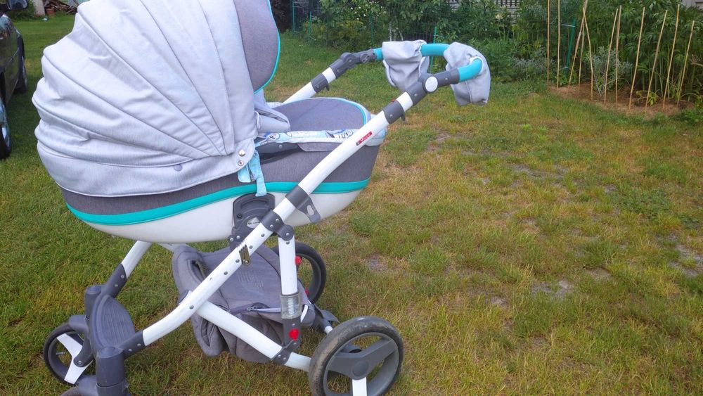 Wózek Adamex 3w1 aspena kolor mietowy