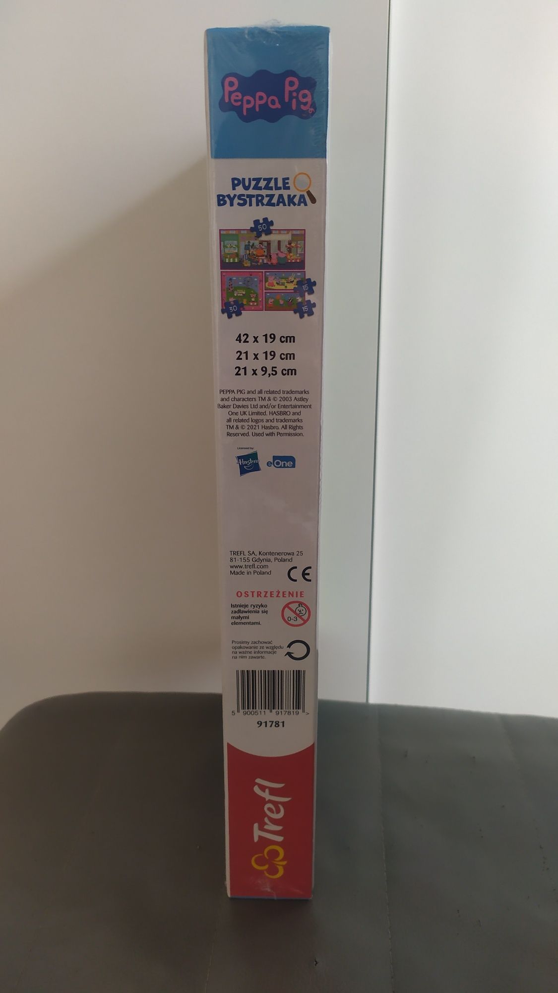 Puzzle bystrzak Peppa pig trefl 4w1 nowe