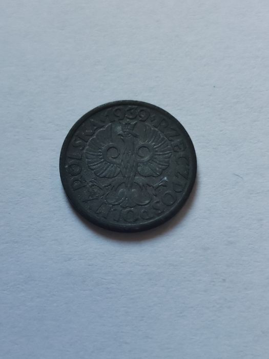1 grosz 1939 GG cynk stan 1/1-