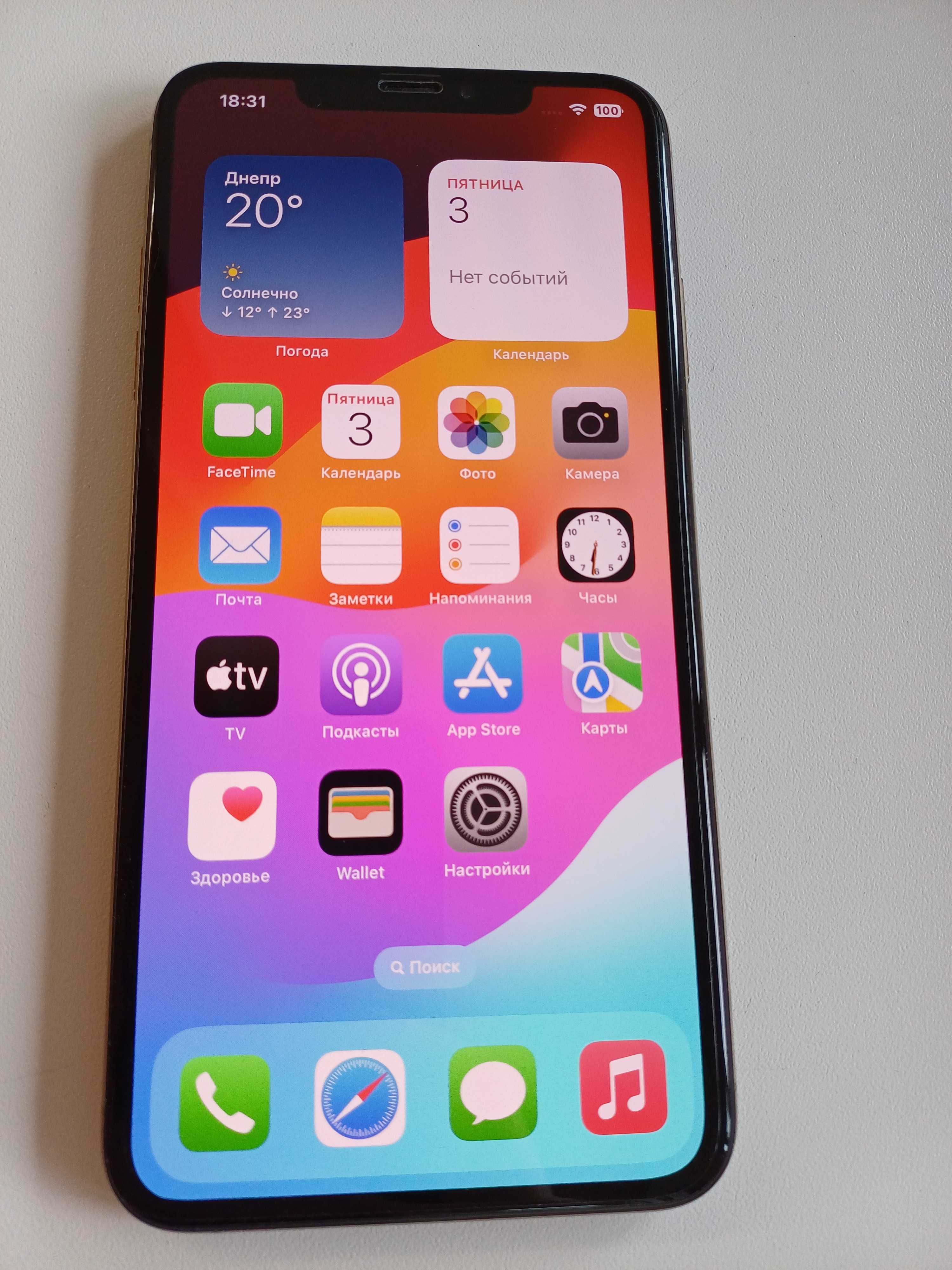 Iphone XS Max Dual Sim Gold Neverlock состояние музей, акб 87%