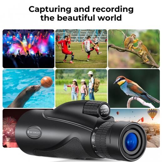 Монокулярний телескоп K&F Concept 8-32 x 50 Zoom HD, водонепроникний