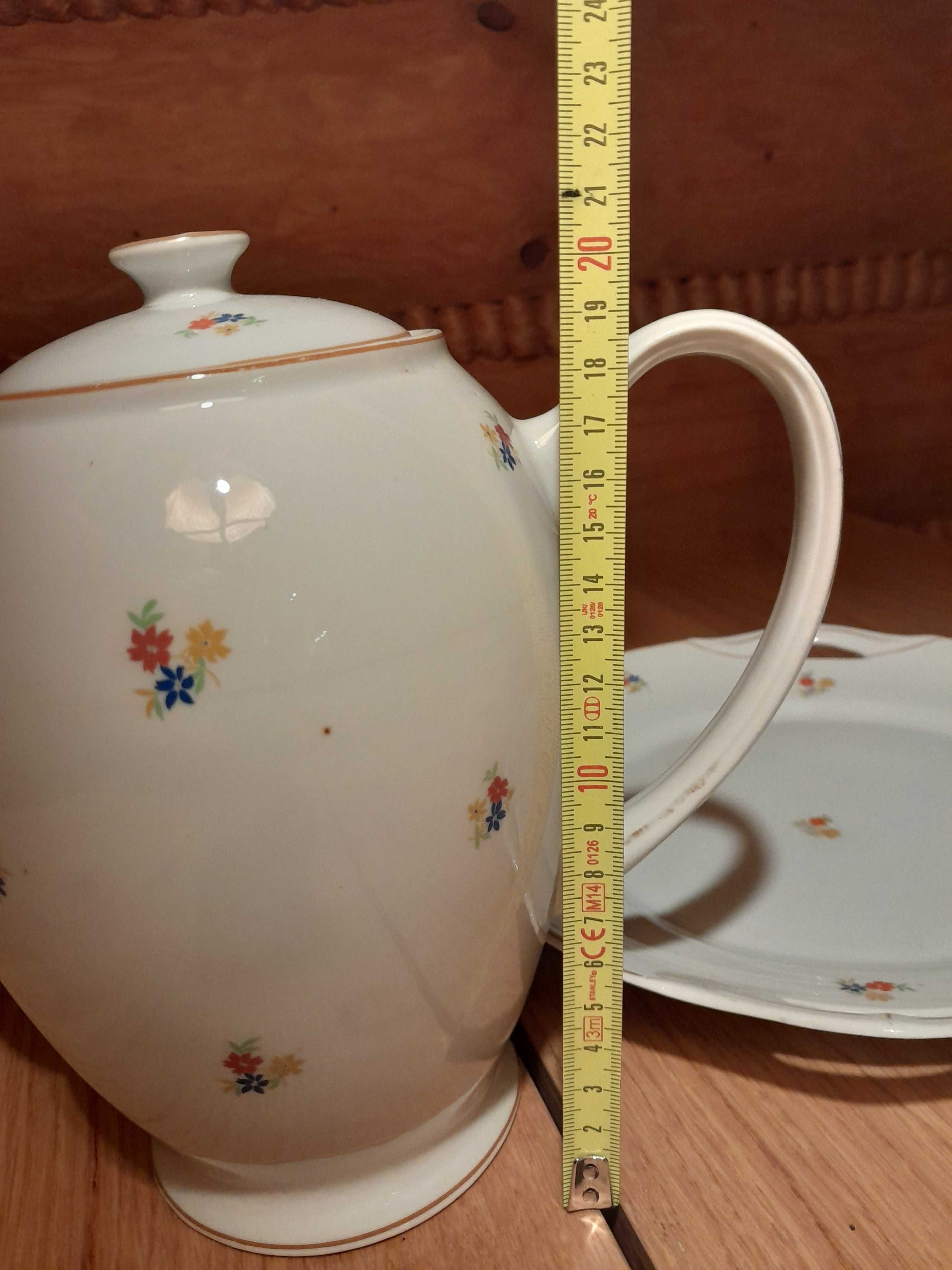 Stara porcelana Giesche Bogucice dzban talerz zabytek antyk retro