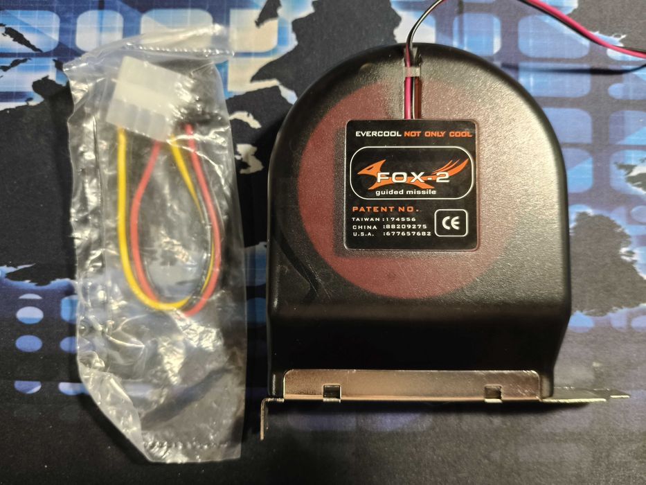 Wentylator EverCool Fox-2 do obudowy slot/kieszeń PCI, gratis przejść.